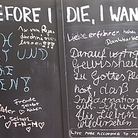 Projekt "Before I die..."
