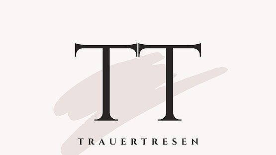 Logo Trauer Tresen mit Großbuchstaben T T